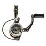 Lew’s Laser Lite Spinning Fishing Reel, Size 75 Reel, 6+1 Bearings, 5.0:1 Gear Ratio, Graphite Frame, Reversible Retrieve, Metallic Gray/Silver/Gold