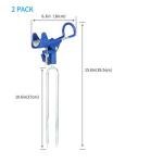 E-jades Fishing Rod Holders for Bank Fishing, Fishing Pole Holders for Ground 360 Adjustable, Bank Rod Rack Stand, Fish Pole Holder for Beach, Gifts for Men Birthday-2 Pack