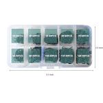ELLYCIO 500PCS Small Fishing Hooks, High Carbon Steel 10 Sizes for Freshwater Saltwater