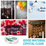 Clear Fishing Line, 656ft Nylon Fishing Wire String, Clear Beading String Cord for Hanging Decorations, Beading and Crafts