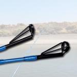 Fiblink Catfish Fishing Rod 1 Piece/2 Piece Catfishing Fishing Pole Portable Travel Heavy Cat Catfish Casting Rod (6'/6'6"/7'/8'/9') (8' - 2Pcs - Blue)