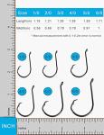 Facikono Circle Hooks Saltwater Catfish Bass Fishing Hooks, 180pcs Octopus Offset Fishing Hooks with 5pcs Power Clips