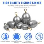 Fishing Weights Kit,60pcs Assorted Bass Casting Weights Iron Fishing Weight Water Drop Bell Sinkers Catfish Sinker Weight for Saltwater Freshwater
