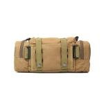 Jipemtra Fishing Tackle Bag with Rod Holder Water-Resistant Waist Gear Bag for Outdoor (Tan)