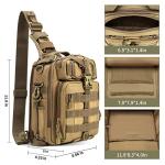 BLISSWILL Fishing Backpack Outdoor Tackle Bag Large Fishing Tackle Bag Water-resistant pack with Rod Holder Shoulder Backpack (Khaki)