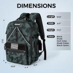 KastKing KarryAll KastMate Fishing Tackle Backpack,Water-Resistant Tackle Bag With 2 Rod Holders,Fishing Gear and Equipment With Large Gear Storage,Black Camo