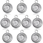 Pfeibk Fishing Weights Sinkers Disc Sinkers, Coin Fishing Sinkers Surf Fishing Weights Saltwater Bottom Fishing Trolling Catfish Weights, Heavy Fish Weight 1oz 2oz 3oz 4oz 5oz (10pcs 1oz)