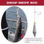 Proximitck Fishing Weight Set, Triangle & Bullet Lead Sinkers, Assorted Sizes (15pcs: 7.5g, 11g, 15g, 18g, 22g)
