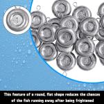 Pfeibk Fishing Weights Sinkers Disc Sinkers, Coin Fishing Sinkers Surf Fishing Weights Saltwater Bottom Fishing Trolling Catfish Weights, Heavy Fish Weight 1oz 2oz 3oz 4oz 5oz (10pcs 1oz)