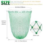Dovesun Fishing Net Fish Landing Net Foldable Fishing Replacement Net for Freshwater Saltwater Fishing Net Replacement Netting Green Color Handle/Frame Not Included