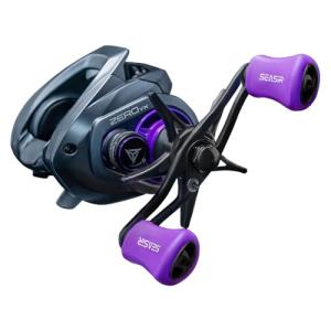 SEASIR Zero VX Baitcasting Reel, Ultralight Fishing Reel Casting, Freshwater/Saltwater Baitcaster Reel, Carbon Fiber Washer, Max Drag 9LB, 7.6:1 Gear Ratio, Compact, 6+1 Shielded Ball Bearing