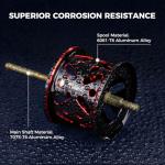 KastKing Royale Legend Fishing Reel, Ultra-Light Aluminum Spool, Corrosion Resistant, Shallow Compatible With Royale Legend II/GT Baitcasting Reels, Black