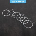 SF 6PCS Pre-Tied Loop Fly Tapered Leaders Fly Fishing Trout Leader Nylon 9FT 5X