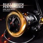 Fishdrops Fishing Reels Spinning Reel Left/Right Interchangeable Aluminium Handle, 7.5 oz Ultralight Spinning Reels, 5.5:1 Gear Ratio Deep/Shallow Aluminum Spool for Freshwater and Saltwater