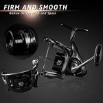 Fishdrops Fishing Reels Spinning Reel Left/Right Interchangeable Aluminium Handle, 7.5 oz Ultralight Spinning Reels, 5.5:1 Gear Ratio Deep/Shallow Aluminum Spool for Freshwater and Saltwater