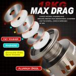 Sougayilang Spinning Reel - 5.2:1 Gear Ratio, 12+1 Bearings Freshwater Saltwater Fishing Reel, Ultra-Smooth CNC Aluminum Spool, Lightweight & Powerful for Bass Trout Salmon (Model: 3000)