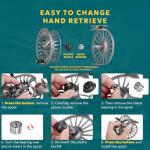 SF SF-003 3/4wt Fly Fishing Reel with Aluminum Alloy Body, Easy-Change Spool Change, for Freshwater, Matte Gunmetal Gray