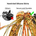 MadBite by KastKing Bladed Jig Fishing Lures, 5 pc Multi-Color Kits, Irresistible Vibrating Action, Sticky-Sharp Heavy-Wire Needle Point Hooks, Popular 3/8 oz Sizes, Includes Storage Box