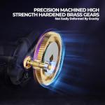 Piscifun Alijoz 400 Baitcaster Fishing Reel, 35Lbs Max Drag Aluminum Alloy Frame Baitcasting Reel, 8.1:1 Gear Ratio Freshwater & Saltwater Low Profile Casting Reel for Musky, Blue-Violet Right Handle