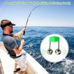 EoaMen 50PCS Fishing Bells, Dual Alert Fishing Bells for Rods, Clip on Fishing Rod Fishing Bells for Night Fishing, Ice Fishing