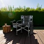 X Strike Fishing Chairs with Rod Holder, Folding Ice Fishing Chair for Adults Outdoor Camping Chair Leg Adjustable with Cooler Bag and Storage Bag for Ice Fishing, Camp, Lawn, Patio, Garden