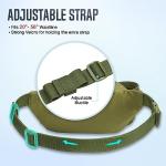 Piscifun Fishing Tackle Bag with Adjustable Waist Strap, Portable Multi-function Fanny Fishing Storage Pack, Army Green