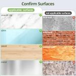 PANKQQ 4 Pack Shower Curtain Rod Holder for Wall, Shower Rod Holder with Strong Adhesive, Tension Curtain Rod Bracket No Drilling (Rod Not Included)