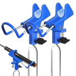 Koldan 2PCS Fishing Rod Holders, Fishing Pole Holders for Ground 360 Adjustable Stable, Durable, Universal Fit All Fishing Rods, Portable, Suitable for Shore Beach Bank Fishes Ground for Men