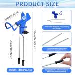 Koldan 2PCS Fishing Rod Holders, Fishing Pole Holders for Ground 360 Adjustable Stable, Durable, Universal Fit All Fishing Rods, Portable, Suitable for Shore Beach Bank Fishes Ground for Men