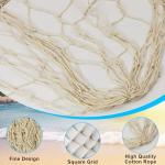 2 PCS Fish Net Decorations, 80 x 40 Inch, Ocean Themed Party Decor Beach, Nautical Wall Hanging Fishing Net for Coastal Bedroom, Bathroom, or Under The Sea Party Decorations