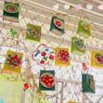 2 PCS Fish Net Decorations, 80 x 40 Inch, Ocean Themed Party Decor Beach, Nautical Wall Hanging Fishing Net for Coastal Bedroom, Bathroom, or Under The Sea Party Decorations