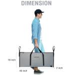 Buffalo Gear Insulated Fish Cooler Bag - 40x18 Inch, Monster Leakproof Waterproof Fish Bag, Keep Ice Cold Up to 48 Hours (Grey)