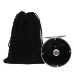 Vintage Classic Fly Fishing Reel,Right/Left Handle Position, Fly Reel (Black, 5/6 wt)