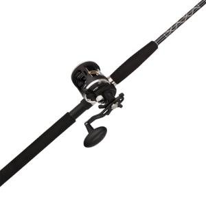 PENN 7’ Rival Level Wind Fishing Rod and Reel Conventional Combo, 7’, 1 Graphite Composite Fishing Rod with 2 Reel, Durable, Break Resistant and Lightweight