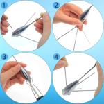 5 Pcs Sputnik Sinker Fishing Weights Lead Surfing Casting Spider Sinkers Long Tail Fishing Equipment for Catfish Saltwater Beach Sand Ocean (3oz - 5pcs)