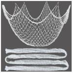 SHOUWAN White Fish Net Decorations for Pirate Party Hawaiian Party, Nautical Themed Fishing Nets Decorative Birthday Fishnet Party Accessory Decor