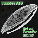 SHOUWAN White Fish Net Decorations for Pirate Party Hawaiian Party, Nautical Themed Fishing Nets Decorative Birthday Fishnet Party Accessory Decor