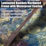 Aventik Fly Fishing Landing Trout Fishing Wooden Net with Magnet Release Soft Rubber Net Bag Catch & Release Great Protection for Fish (Long Handle/Small Hole with Magnet)