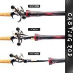 Fishing Rod Socks - Braided Mesh Covers 6PCS