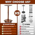 360° Fishing Rod Holder Rack for Garage Storage