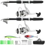 6.9ft Telescopic Fishing Rod and Reel Combo