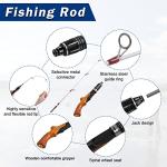 Portable Ultralight Ice Fishing Rod for Jigging