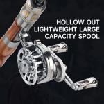 HAUT TON Metal Plated Inline Ice Fishing Reel