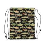 Feelyou Waterproof Fishing Drawstring Backpack 13x15.7