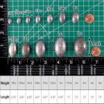 Dr.Fish Oval Egg Sinkers for Freshwater and Saltwater
