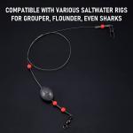Dr.Fish Oval Egg Sinkers for Freshwater and Saltwater