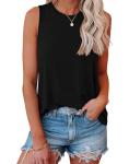 Women’s Black Loose Fit Fishing Tank Top