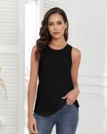Women’s Black Loose Fit Fishing Tank Top