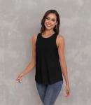 Women’s Black Loose Fit Fishing Tank Top