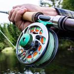 Piscifun Sword Fly Fishing Reel with Line, Pre-Loaded CNC Machined Aluminum Alloy, Light Weight and Corrosion Resistant Design, 3/4W Gunmetal
